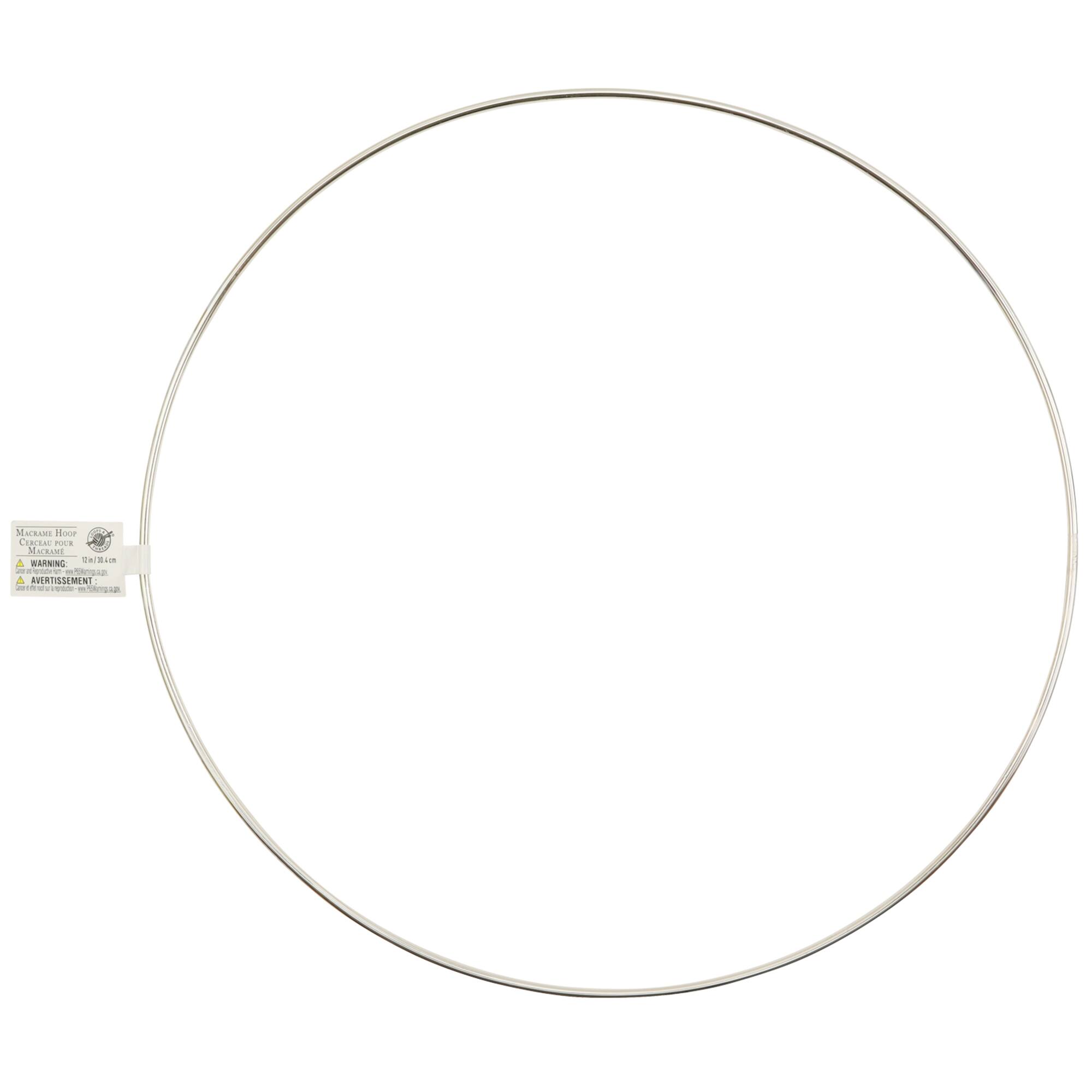Macramé Nickel-Plated Hoop by Loops & Threads